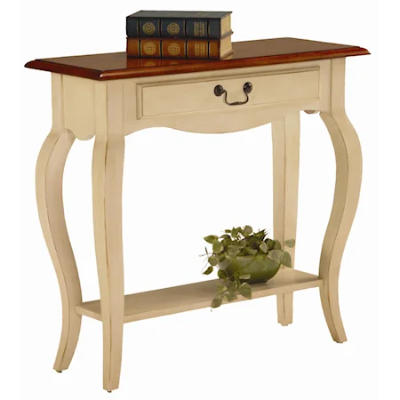 Traditional Console Table with Drawer and Shelf